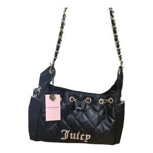 Viral Juicy Couture Fashion Icon Bucket Bag Black